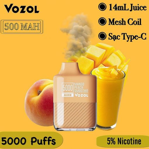 Vape Dùng 1 Lần Vozol Alien 5000 hơi