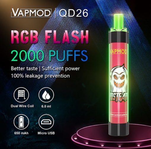 Pod Quizz Vape Nicpen Pro QD26 2000 Hơi hút 1 lần