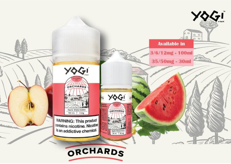 Tinh dầu Salt nic Yogi 30ml 35ni 50ni Apple Watermelon