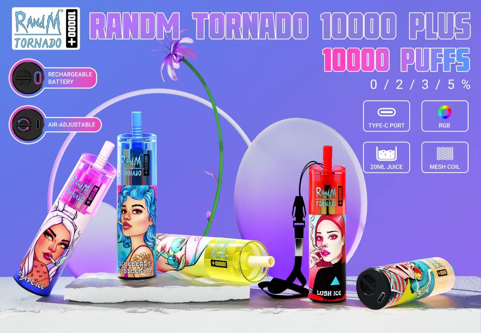 pod Randm tornado 10000 plus