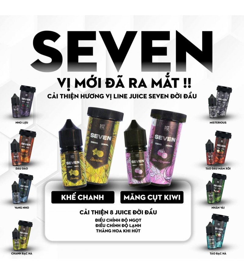 TINH DẦU SEVEN juice saltnic 55ni