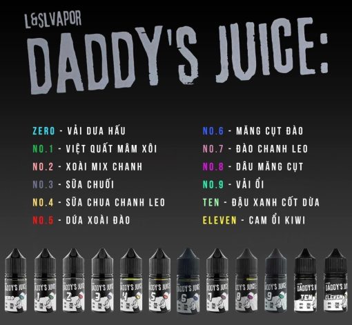 TINH DẦU DADDY juice salt nic Vape