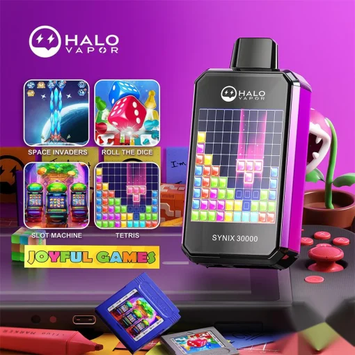 Pod Halo Vapor Synix 30000 chơi game nghe nhạc